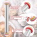 Rolling Pin Adjustable Stainless Steel Rolling Pins Dough Roller with 4 Adjustable Thickness Rings and 1 Kneading Pastry Mat for Baking Dough Pizza Pie Pastries Pasta and Cookies - B07C4P613L